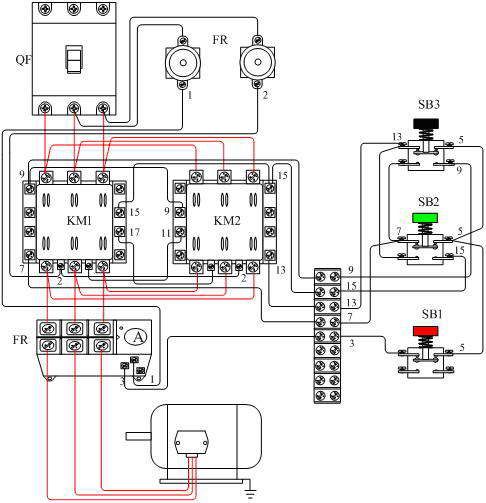 交流接触器接线控制图