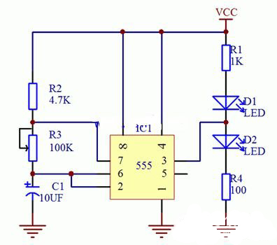 基于555定时器的闪光灯电路设计