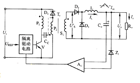 单端正激式转换器的闭环控制电路图