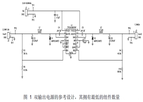 一款双通道输出电源电路设计