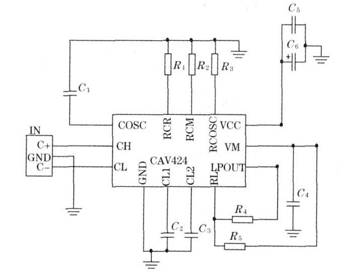 基于CAV424的电容式压力传感器测量电路设计