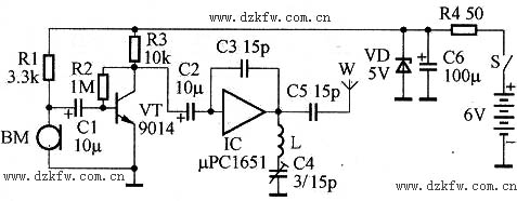 无线话筒电路图