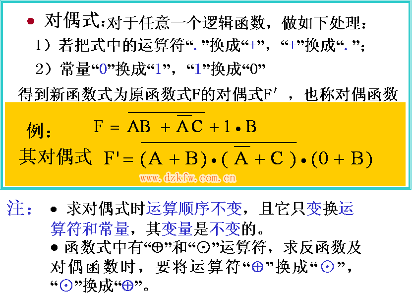 逻辑变量及基本逻辑运算，逻辑函数及其运算