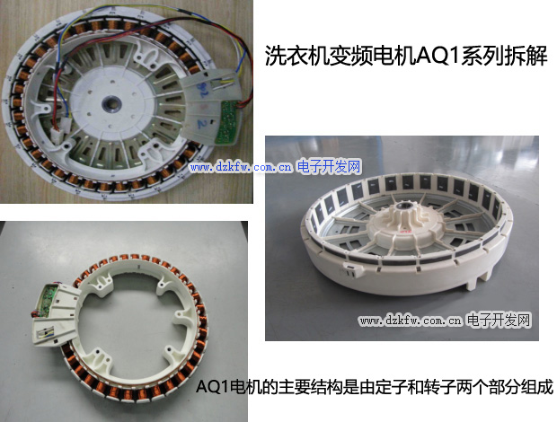 洗衣机变频电机AQ1系列拆解