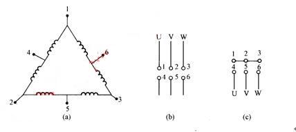星型接法，三角形接法三相电机