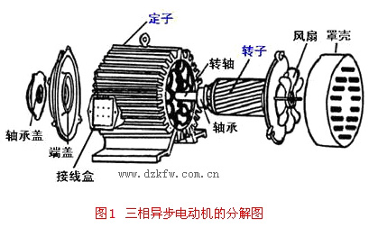 三相异步电动机的结构和结构图